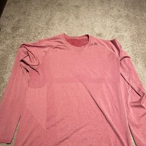 Lulu lemon Mens silver tech sports shirt long sleeve